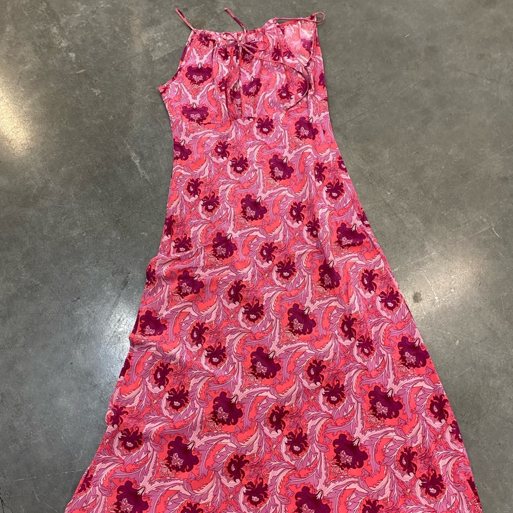 Tova Celine Pink Paisley Silk Dress XS